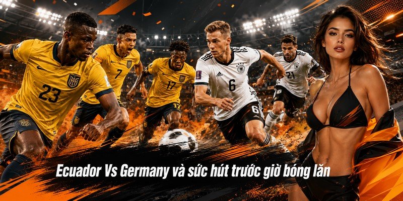 Ecuador Vs Germany và sức hút trước giờ bóng lăn