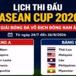 Lịch thi đấu ASEAN Cup 2026
