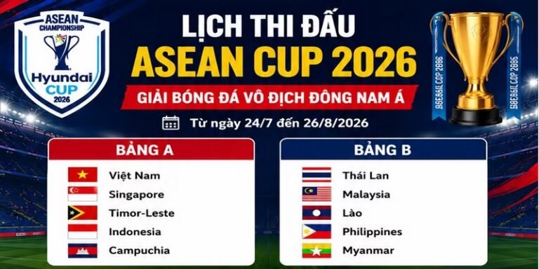 Lịch thi đấu ASEAN Cup 2026